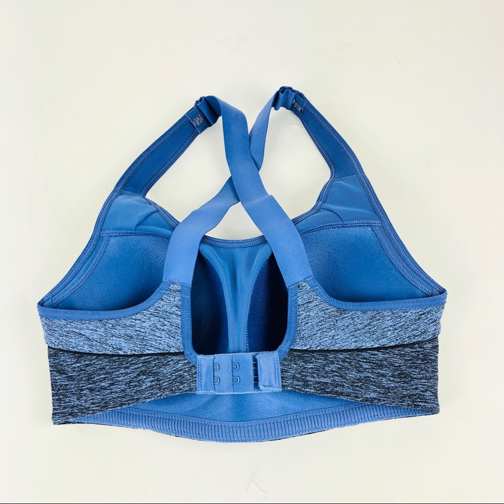 VSX Victorias Secret Sports Bra 32D Blue Padded - Picture 2 of 3